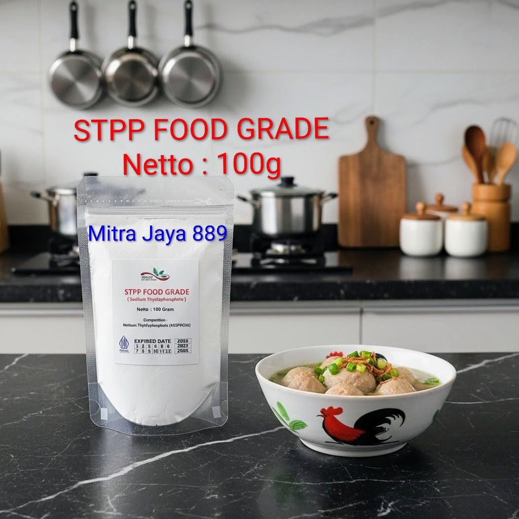 STPP Food Grade 100 Gram / STPP Pengenyal Bakso / STTP Pengenyal Bakso Mie / Sodium Tripolyphosphate