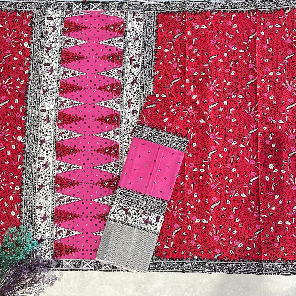 kain batik katun jupri pastel palembang (sarung slendang)