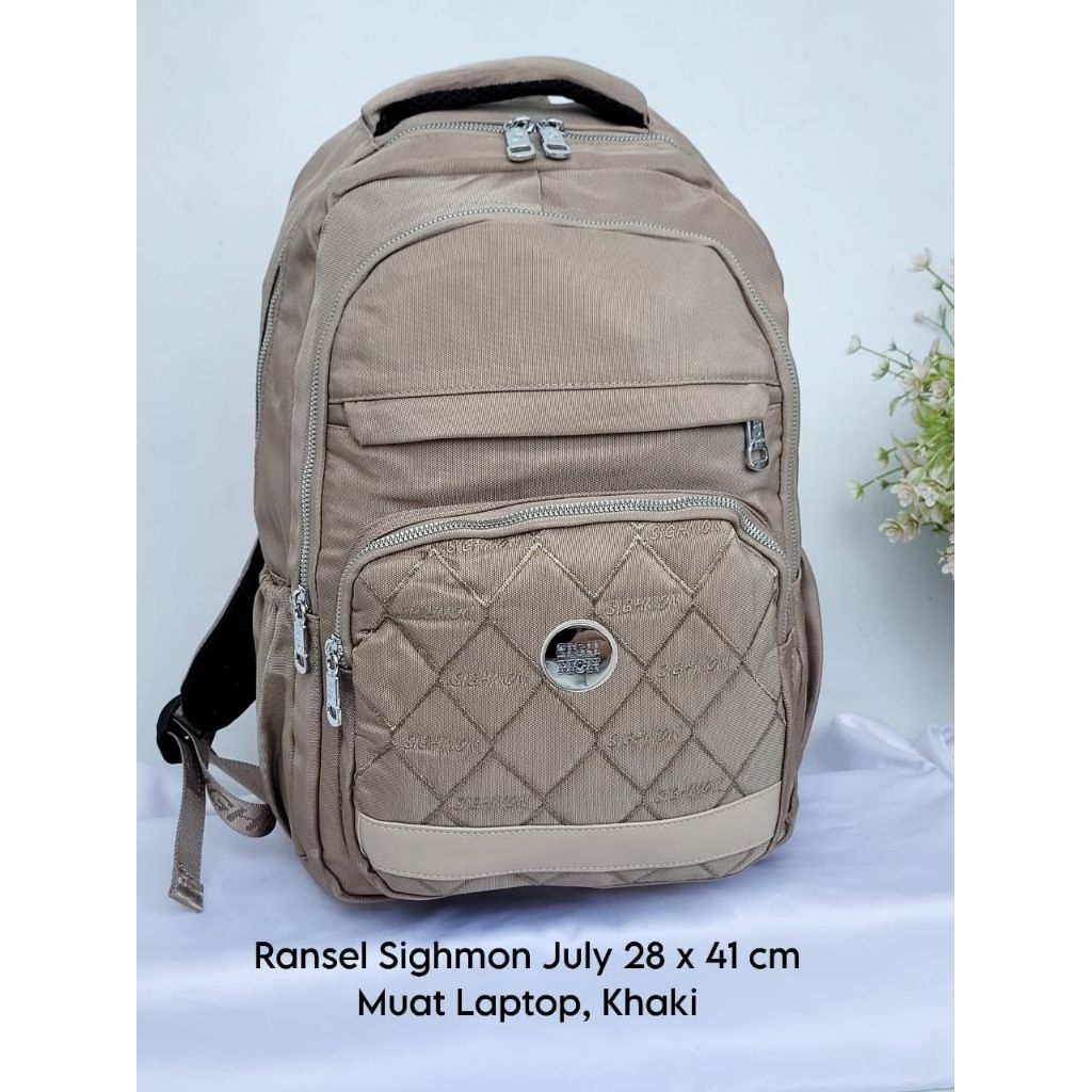 SIGHMON JULY  Tas Ransel Ukuran Besar Bisa Muat Banyak