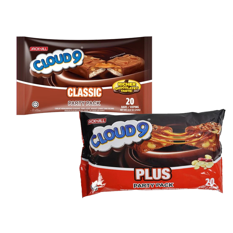 Coklat Cloud 9 Plus / Classic / Chocolate Malaysia isi 20 Pcs