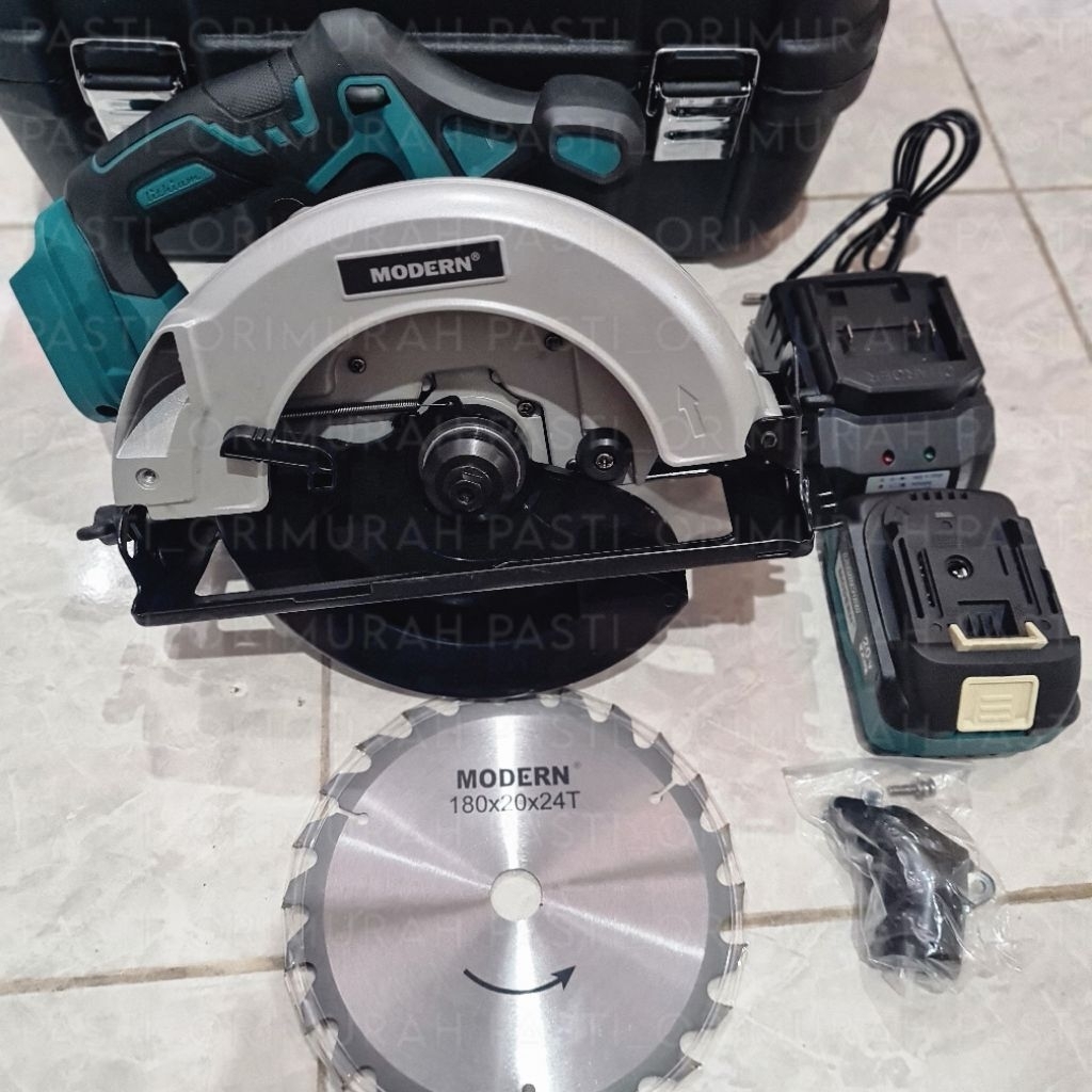 Cordless Circular Saw M60 Modern M-60 Mesin Gergaji Kayu Baterai M 60