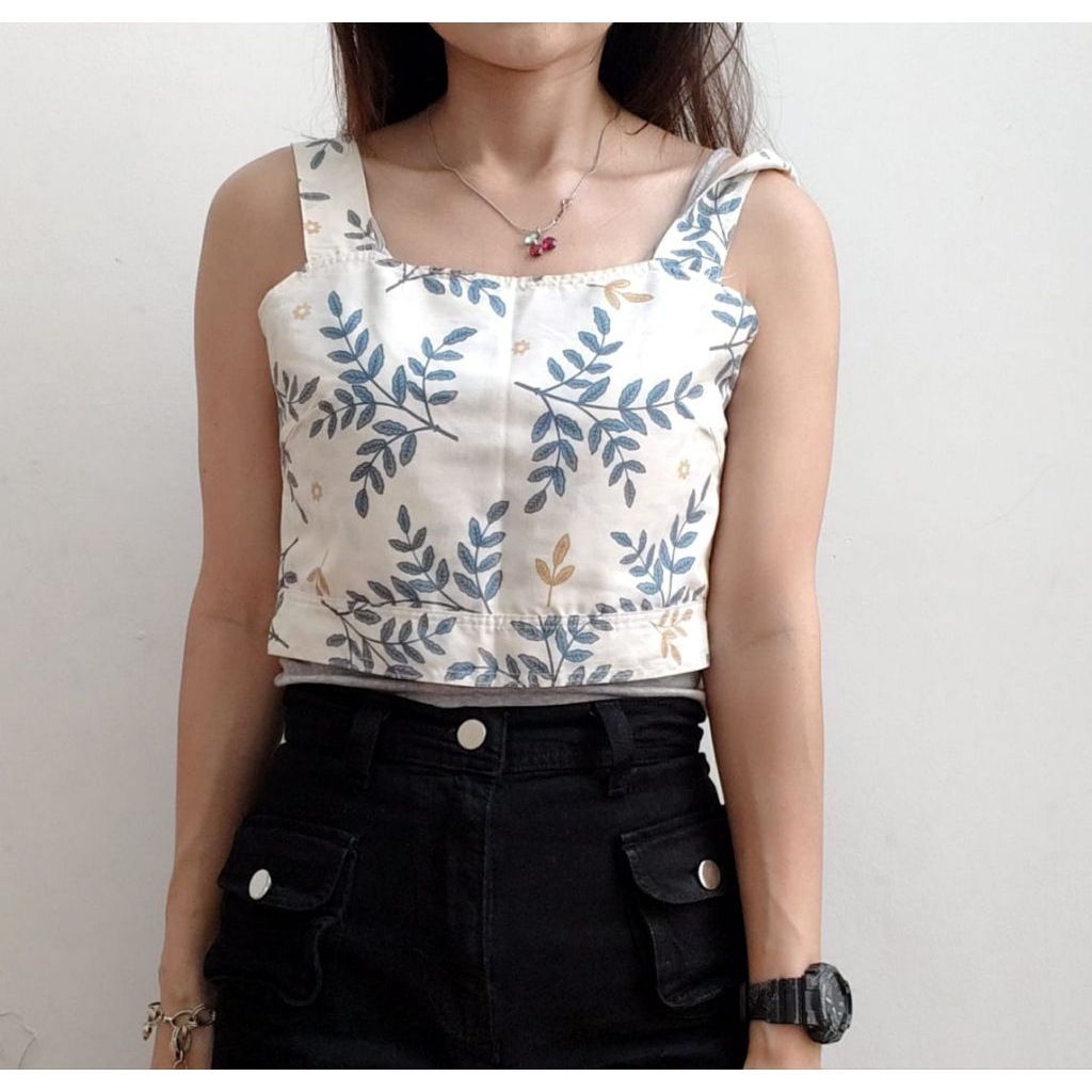 knitted crop top murah crop top backless
