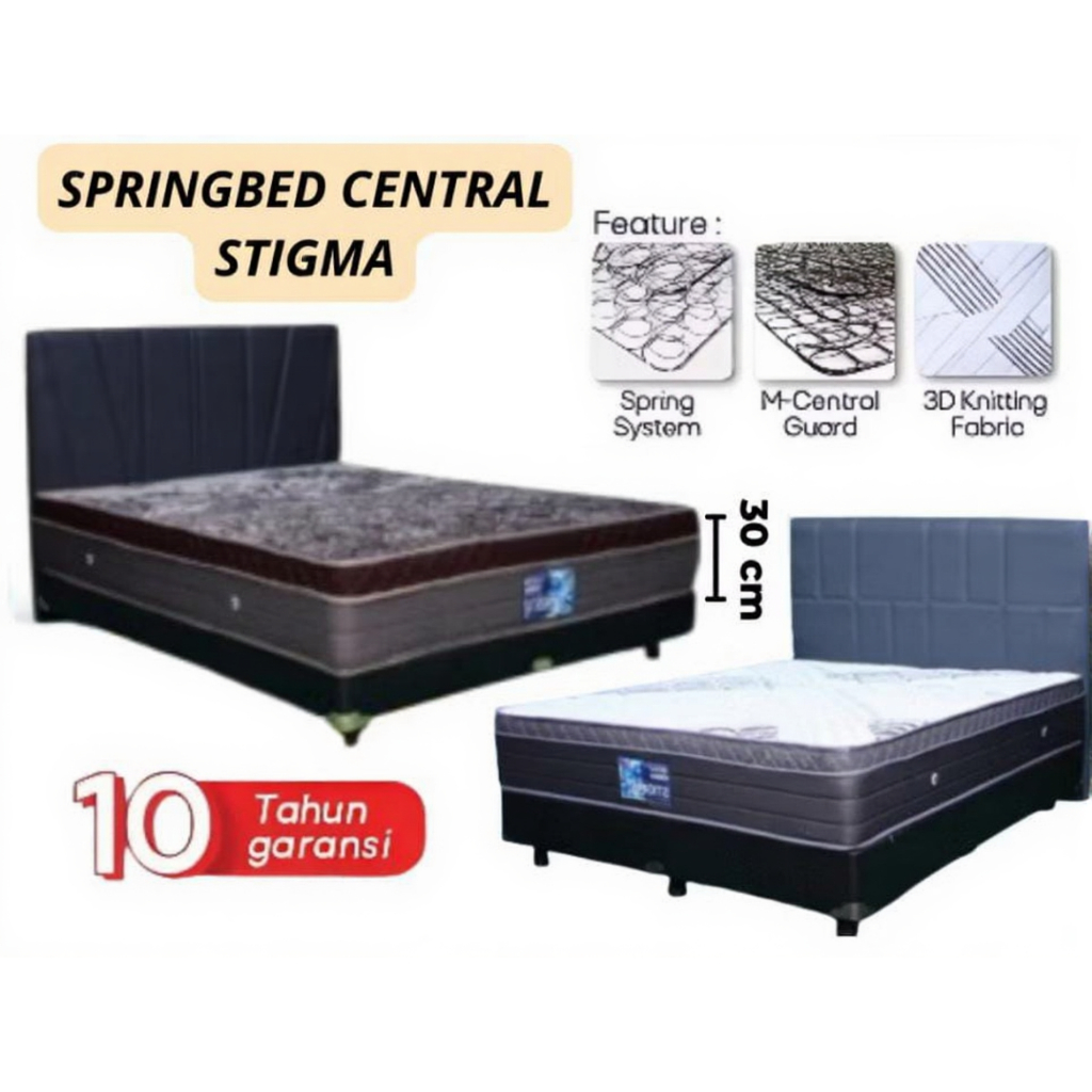Springbed Central Stigma | Kasur Matras Springbed Central Lapisan Plushtop Murah Palembang