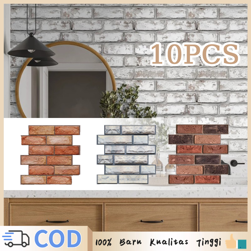 Isi10/1set 3d Walpaper Dinding Wallpaper 3 Dimensi Timbul Dinding Wallpaper 3d Estetik Wallpaper Din