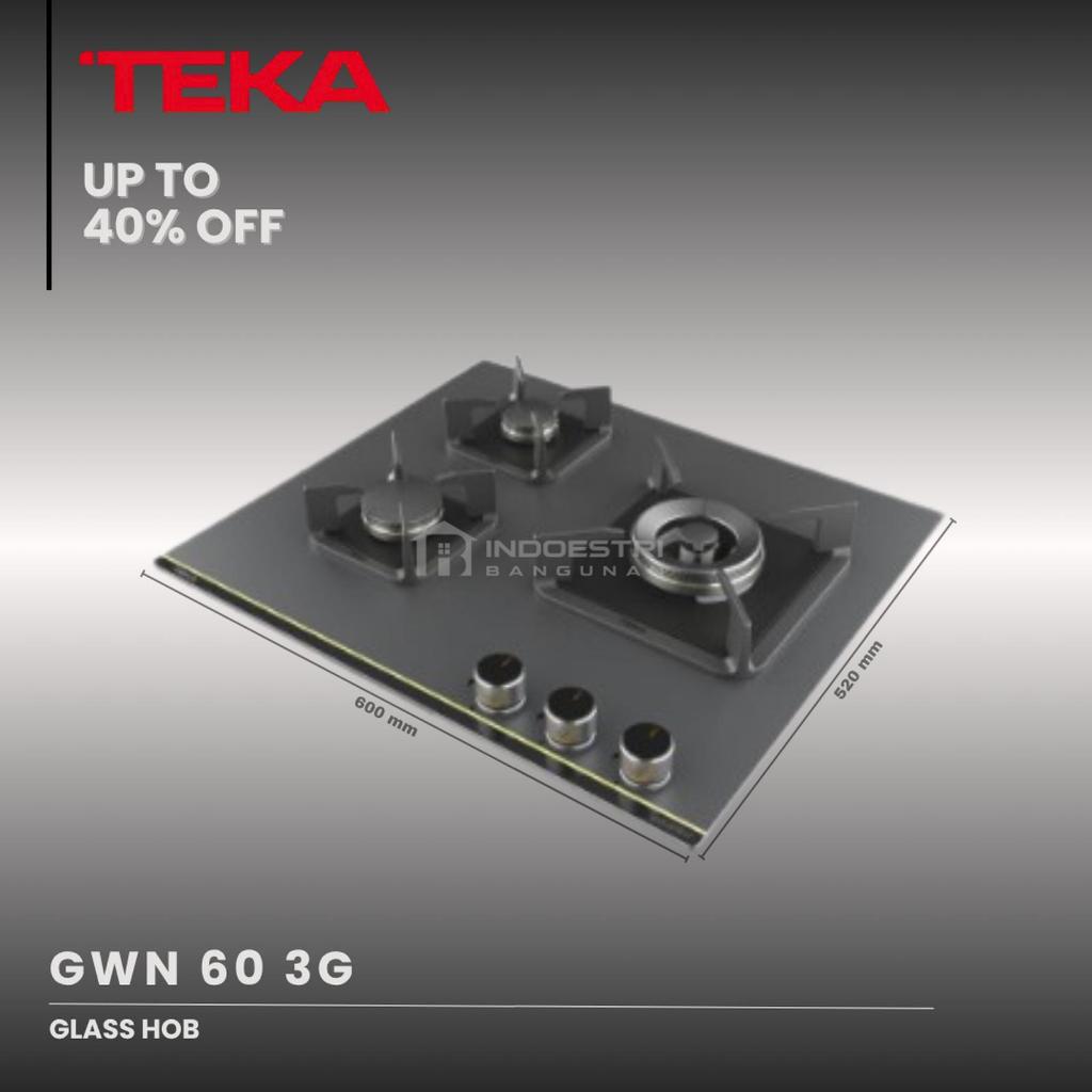 Kompor Tanam 3 Tungku TEKA GWN 60 3 G / TEKA Kompor Tanam 3 Tungku