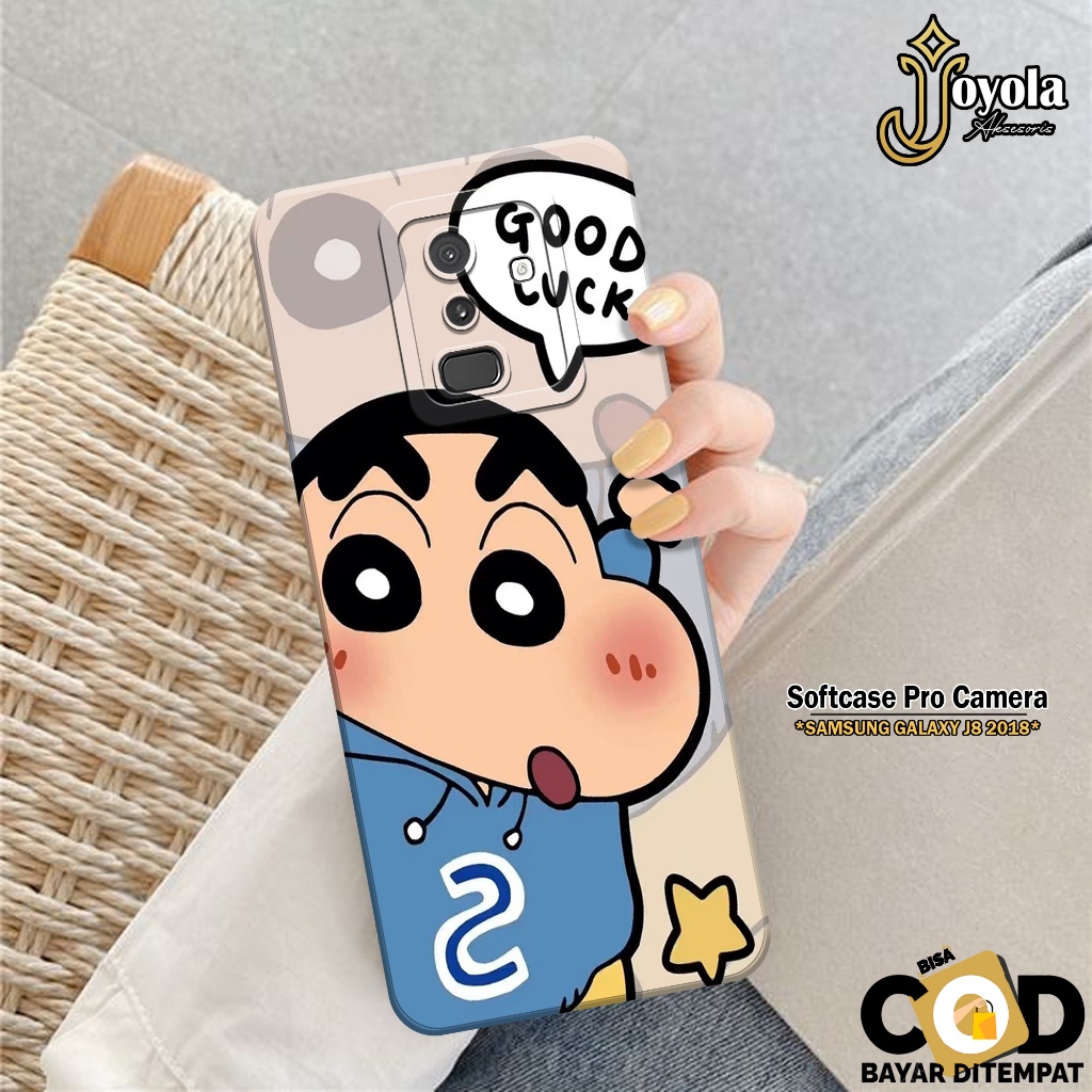 JOYOLA Case Samsung Galaxy J8 2018 Terbaru - Fashion Case Kartun - Softcase Samsung Galaxy J8 2018 -