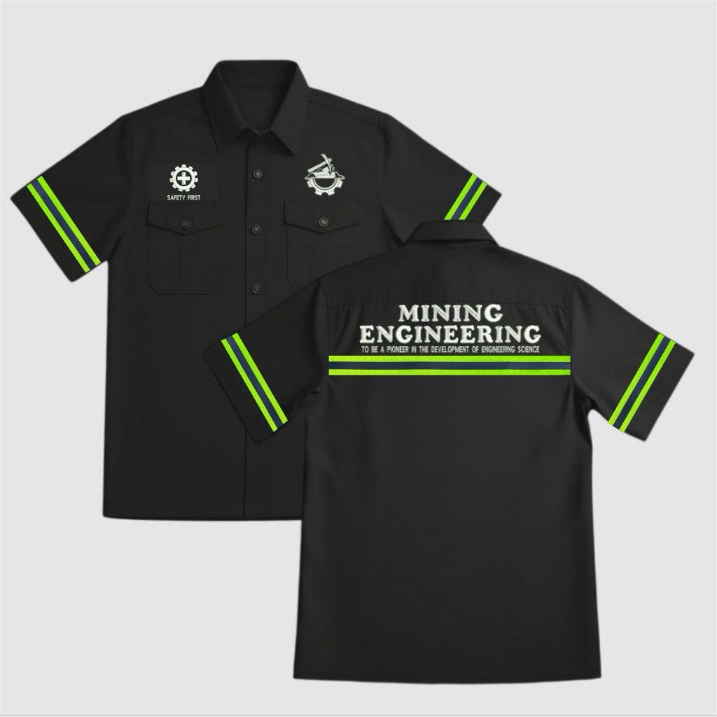 KEMEJA WORKSHIRT MINING ENGINEERING PITA SKOTLIGHT BORDIR KOMPUTER