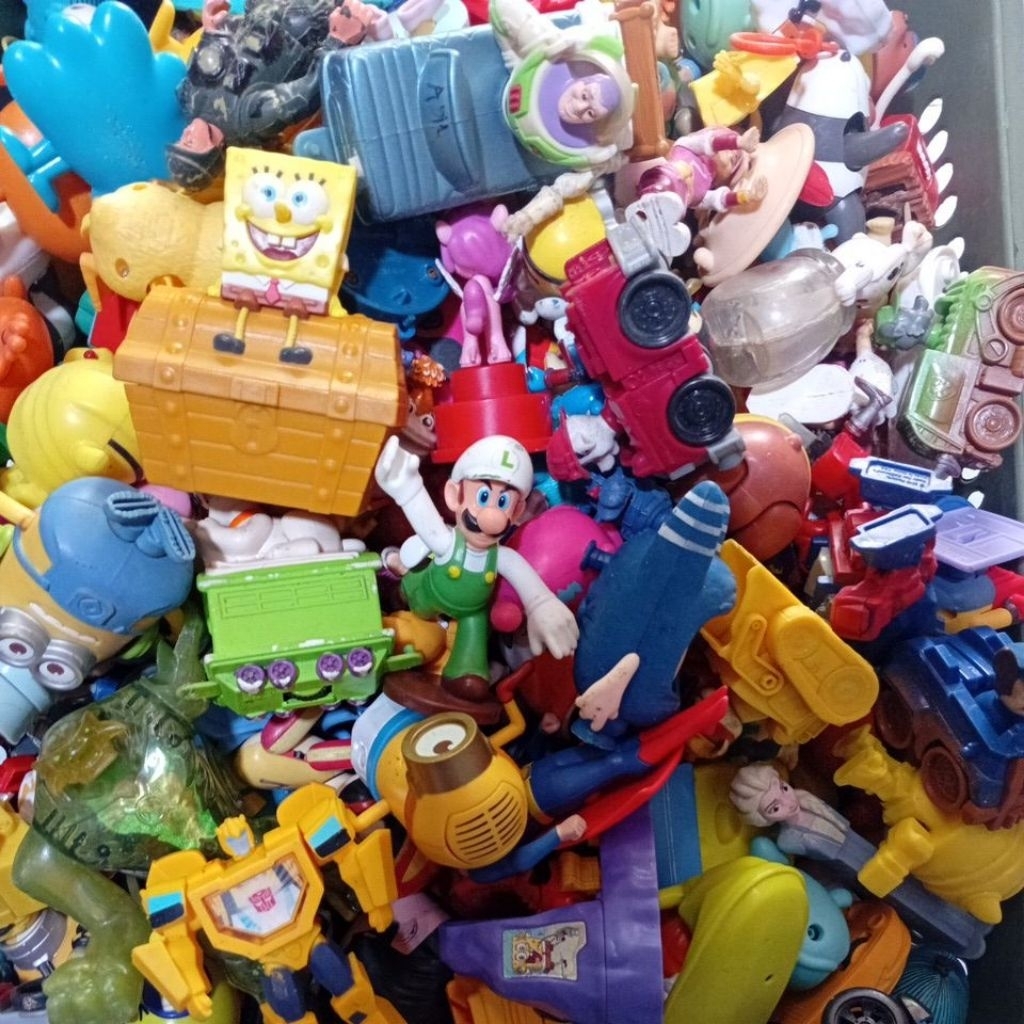 Mainan Mcd Hokben Kfc Hewan Karet Dll Kiloan 1 Kg Random