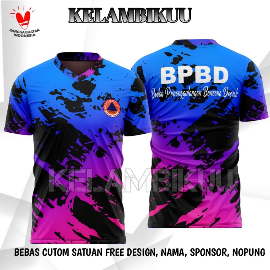 KAOS Jersey BPBD CUSTOM/BAJU KAOS BPBD MURAH/KAOS JERSEY BADAN PENANGGULANGAN BENCANA DAERAH BPBD