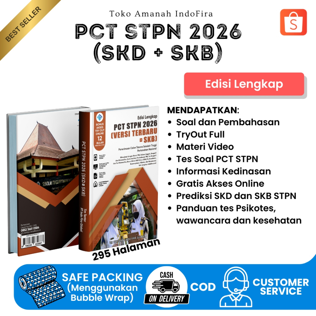 Terbaru Buku PCT STPN 2026 SKD + SKB (Edisi Lengkap + Free E-Learning)Sesuai Kisi" Terbaru STPN 2026
