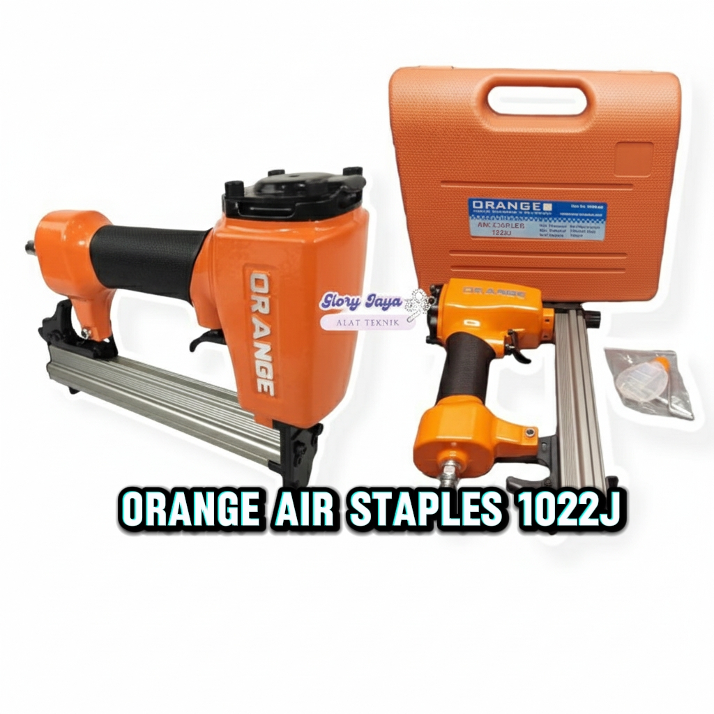 Mesin Air Nailer1022J- Mesin Staples Tembak angin- Peneumatic Staples/Stapler 1022j ORANGE