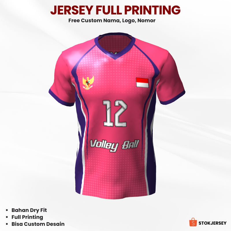 Kaos Jersey Volly 286 - Jersey Voli Custom Full Printing