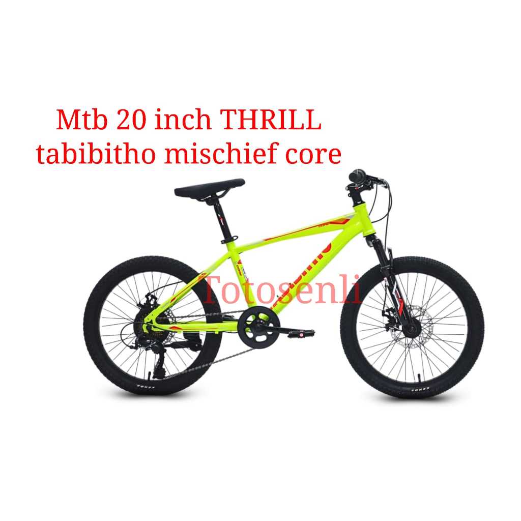 sepeda gunung mtb 20 thrill tabibitho mischief core sepeda gunung mtb 20 inch terbaru