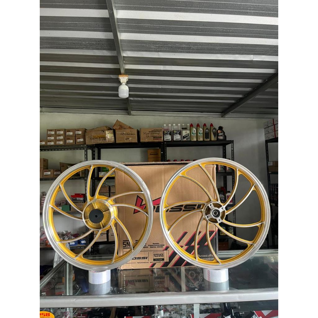 Vossi Rossi Vortex Velg Ring 18 Gold Pair