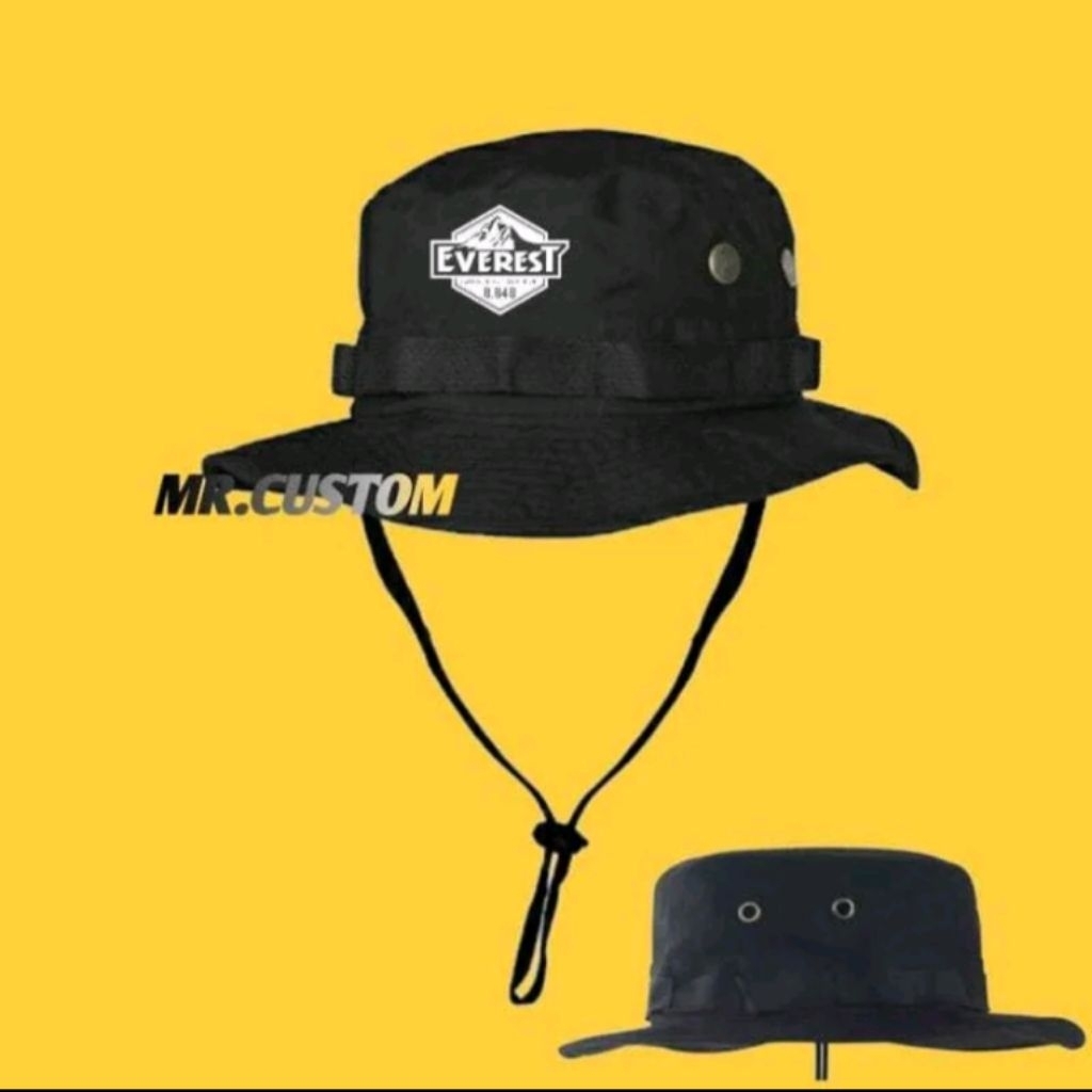 Topi Rimba Everest Topi Outdoor Topi Rimba Gunung Topi Hat Tali Premium Pria Wanita Original