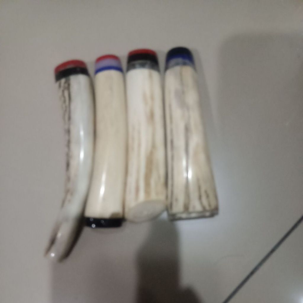 gagang pisau tanduk rusa asliiii