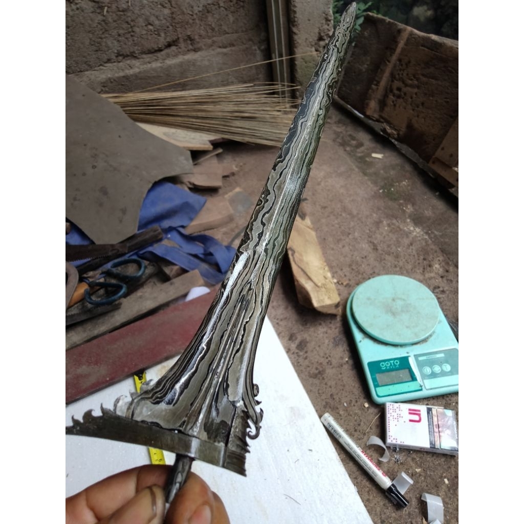 bilah keris bali lurus -+34cm...garap standart (ts6)
