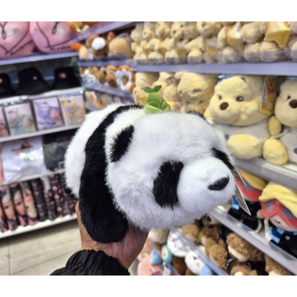 Miniso Boneka Panda Berbaring - Furry Collection 14in. Lying Posture Plush Toy