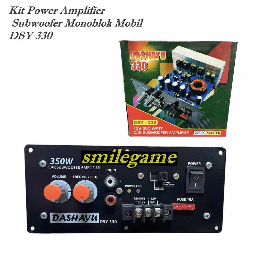 Kit Power Amplifier Subwoofer Monoblok Mobil DSY 330
