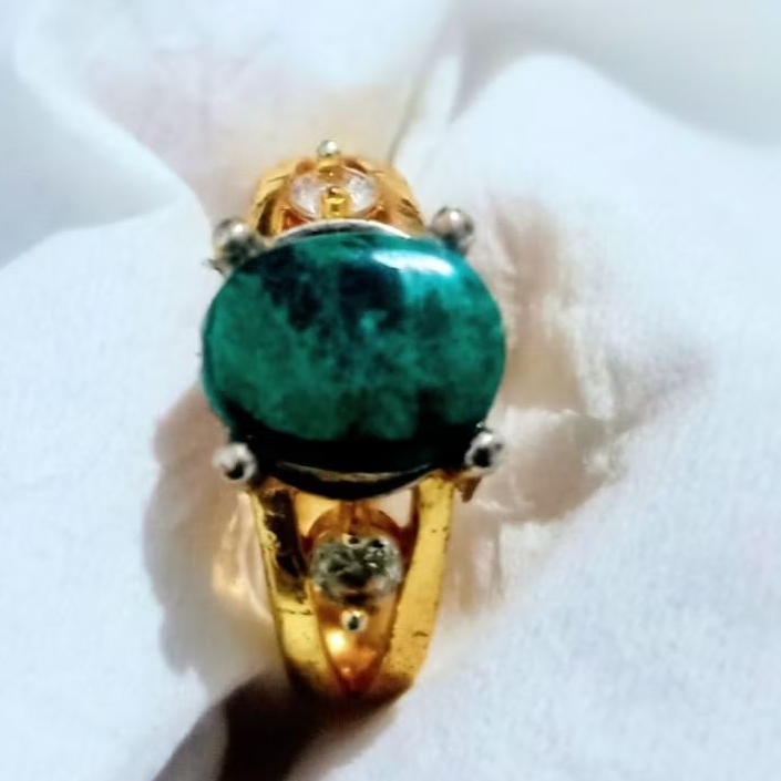 Batu Cincin Wanita Pirus Hijau