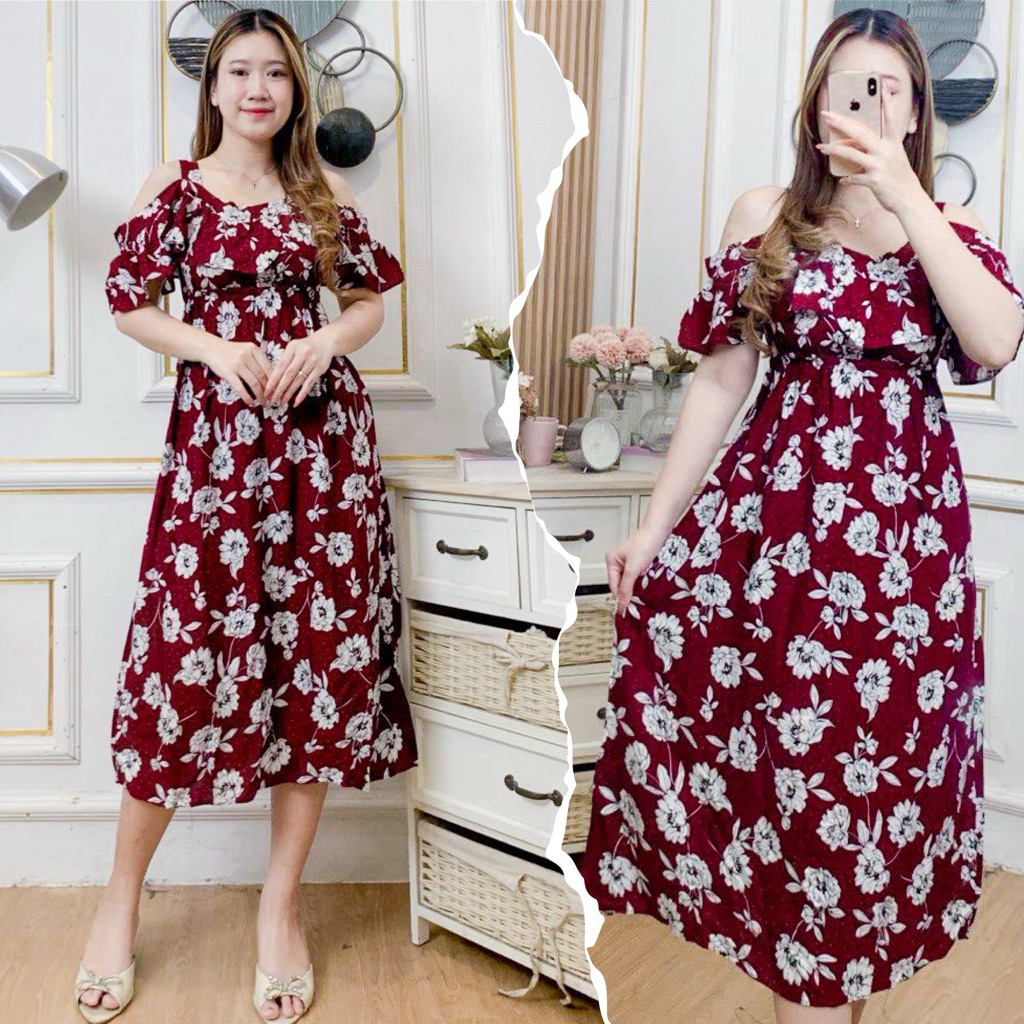 Daster Marion Daster//Dress Model Sabrina Rayon Motif