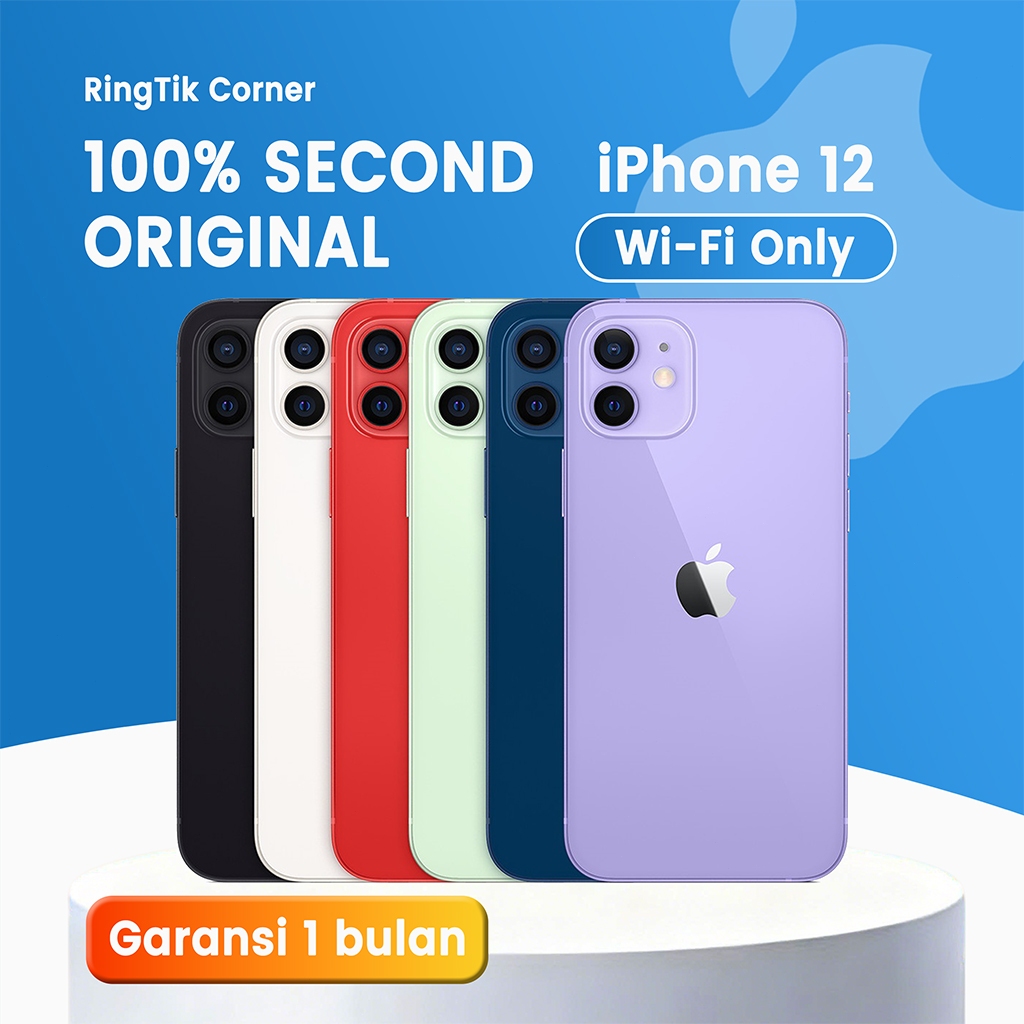 IPHONE 12 (WIFI ONLY) Variasi Khusus 64GB/128GB/256GB Game&Live Bekas Second Original Mulus