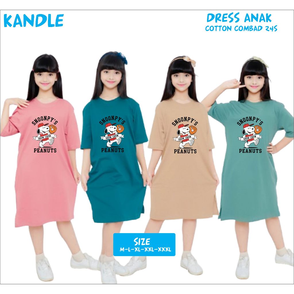 Dress Anak perempuan | Tunik anak Perempuan Katun 24s | kaos anak | atasan anak | kaos anak kekinian
