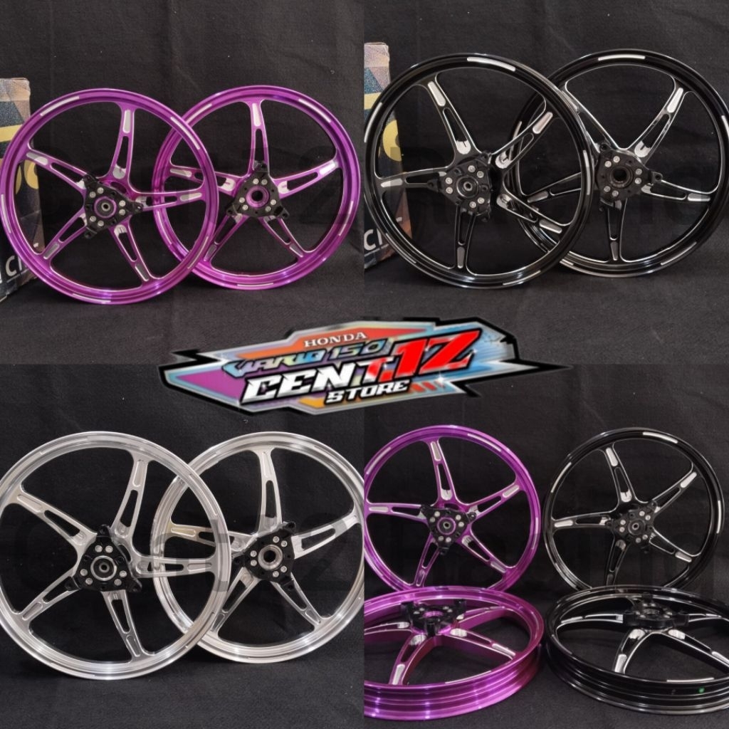 velg bintang laut axio terbaru Aerox nmax new r14 ukuran 185 215 ring 14 aerox r17 ukuran 160 160 nm