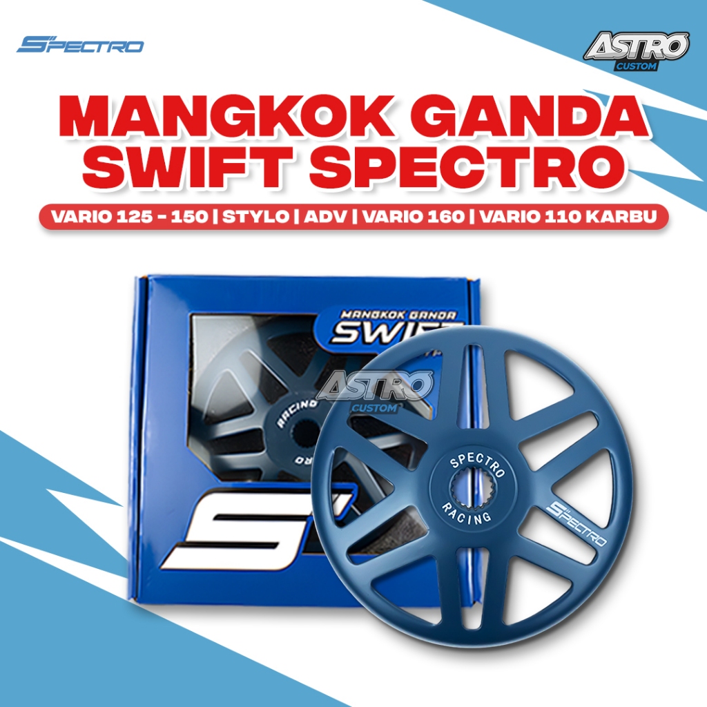 Spectro Mangkok Ganda Swift Vario 125 150 160 PCX 150 160 ADV Spectro Pulley Rumah Roller Racing