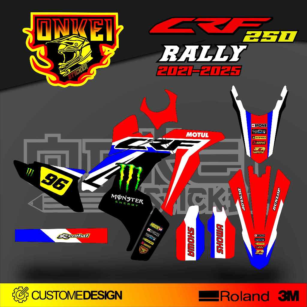 DECAL STICKER CRF 250 RALLY 2021-2025 CR6