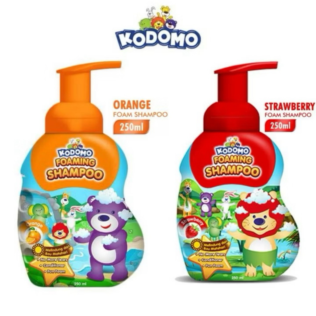 Kodomo Foaming Shampo 250ml Kemasan Pump || Shampo Bayi
