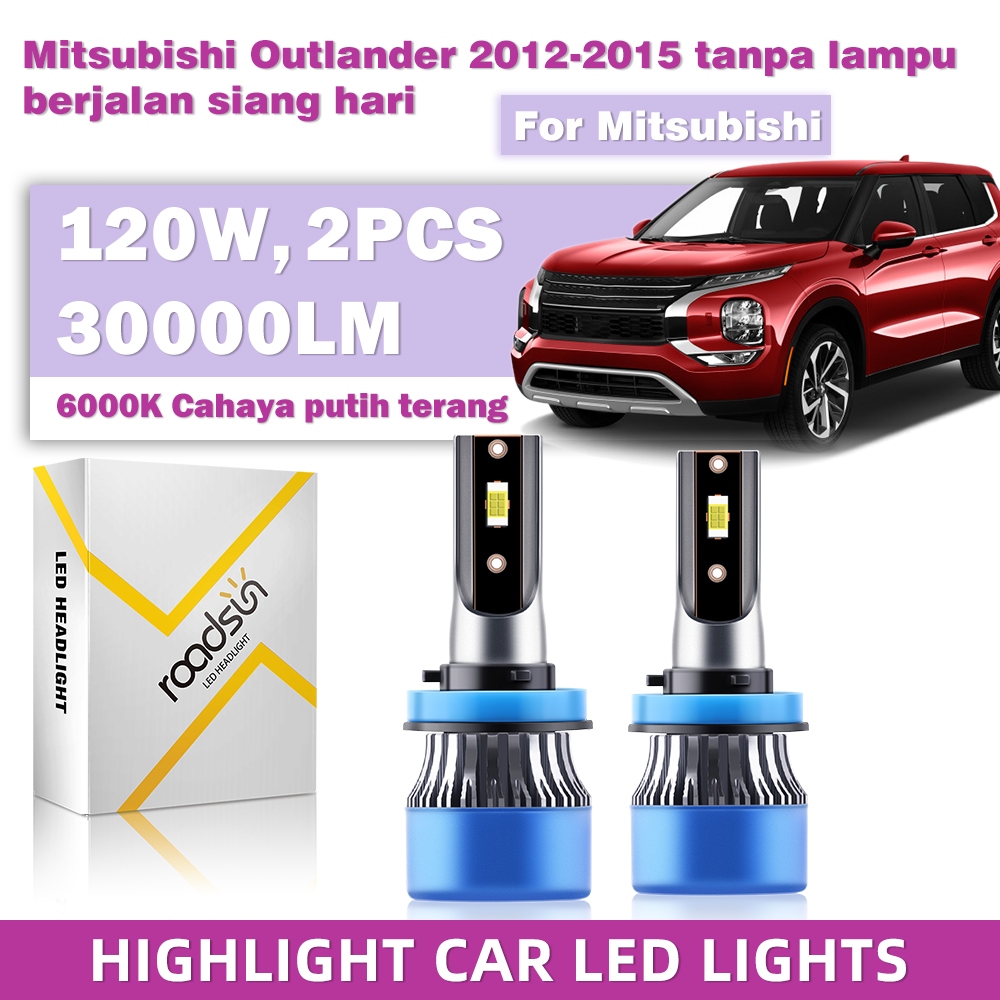 Cocok untuk Mitsubishi Outlander 2012 2013 2014 2015 (tanpa lampu berjalan siang hari) Kit lampu kab
