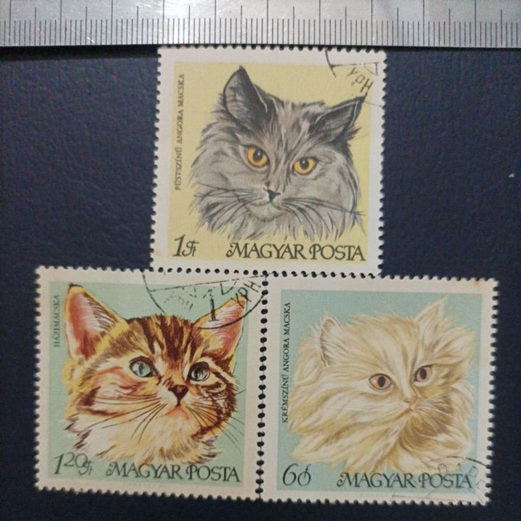 Perangko Hungaria Tema KUCING
