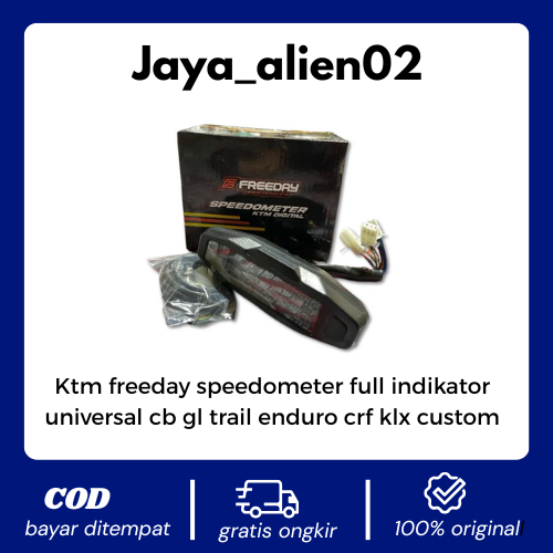 Ktm freeday speedometer full indikator universal cb gl trail enduro crf klx custom