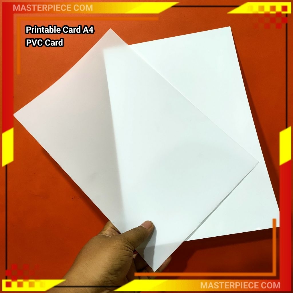 Sepasang Printable Card White / ID Card BLUEPRINT A4 / PVC BLUEPRINT