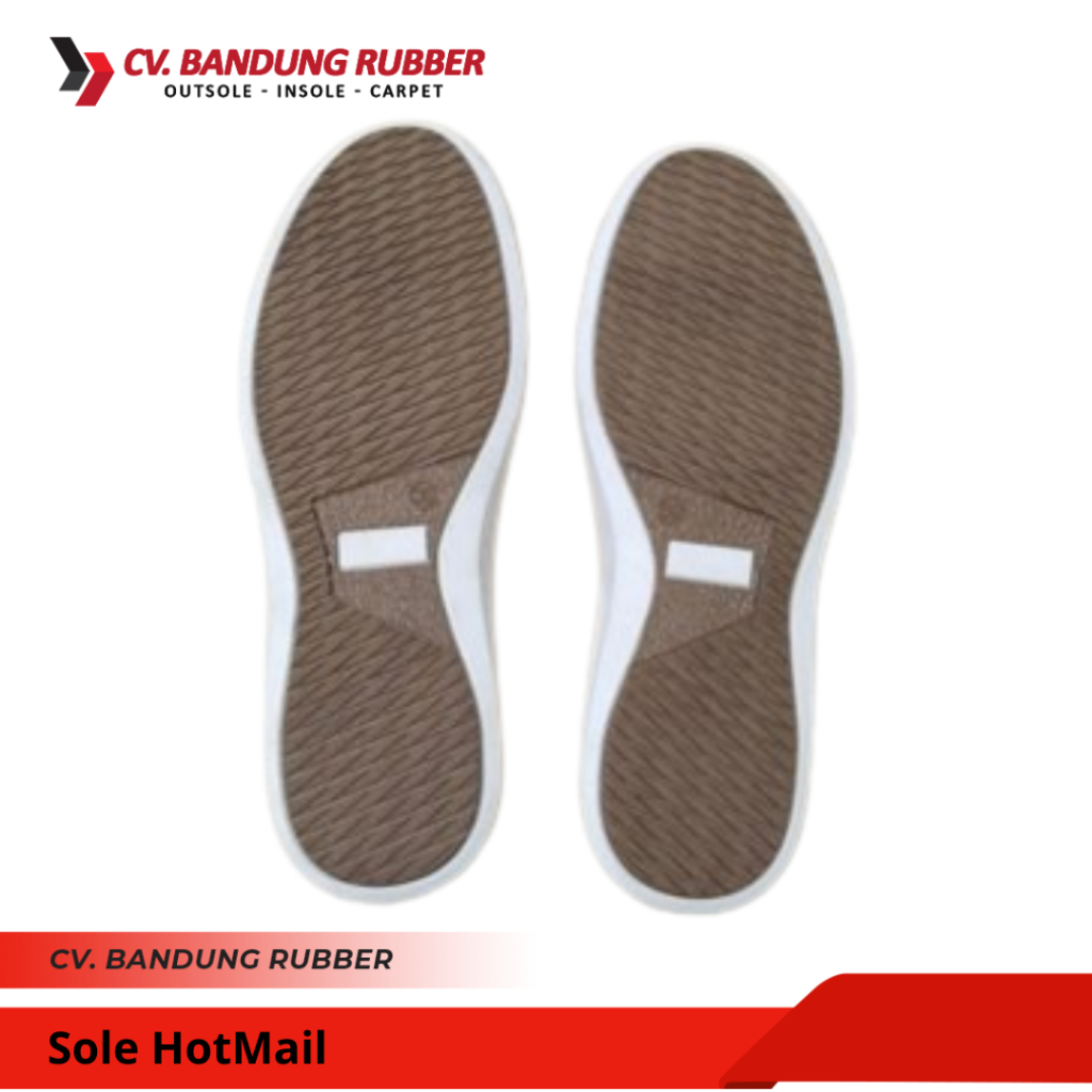 Outsole TPR HotMail Putih Coklat Untuk Sepatu Sneakers Pria Sol Sepatu Running Sol Sepatu Jogging Pr