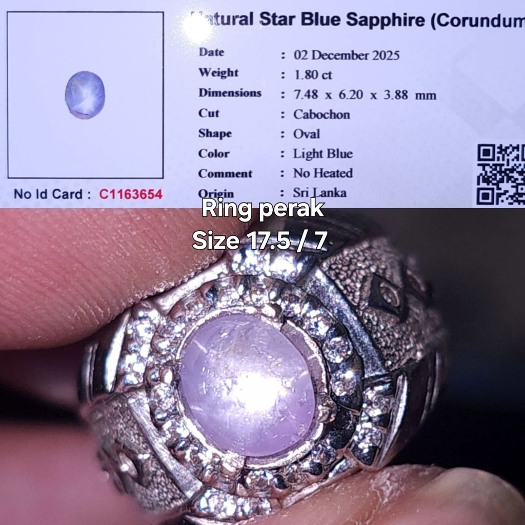 natural light blue sapphire star ceylon safir srilanka no treatment