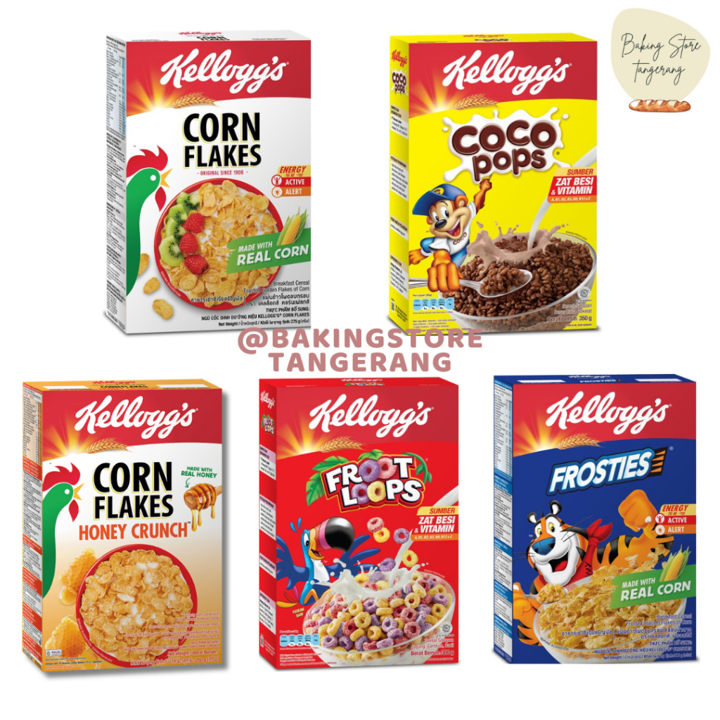 Kelloggs Cereal Froot loops | Corn Flakes | Honey Crunch | Coco pops | Frosties kellogg