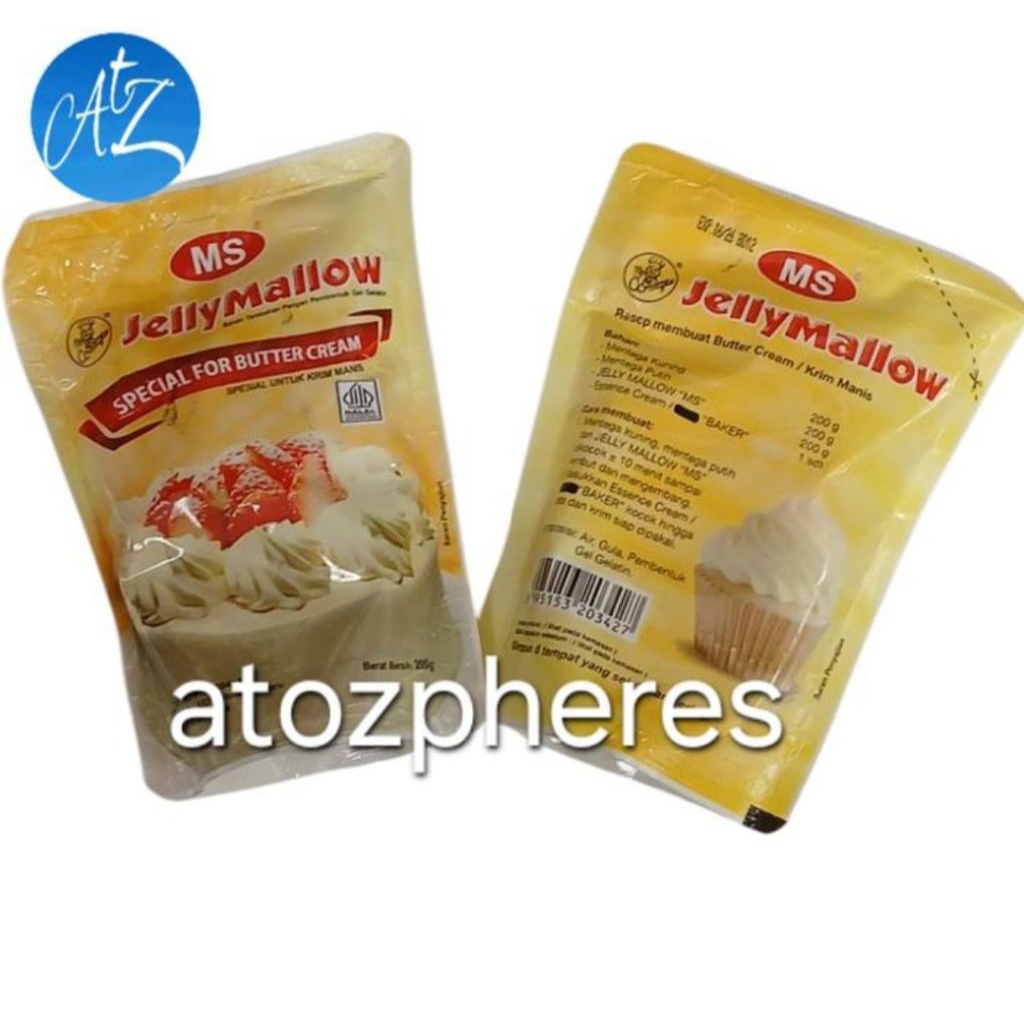Bahan Tambahan Pangan Pembentuk Gel Gelatin Spesial untuk Krim Manis halal MUI MS JellyMallow Jelly 