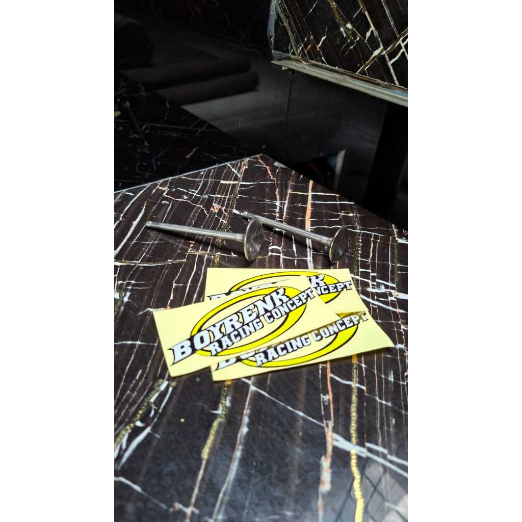 KLEP RACING BOYRENK TYPE B/VALVE RACING/KLEP CUSTOM BATANG 5MM UKURAN KLEP 26/23-27/23-28/24-29/24-3