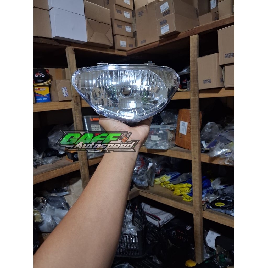 Reflektor set mika Mio sporty lampu depan Mio Sporty mio lama