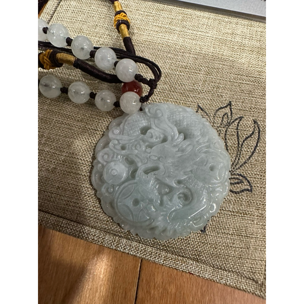 Kalung Naga Hoki Giok Hoki Premium Quality Sertifikat Cina Asli NAGA Kebahagiaan Hoki Giok Hijau