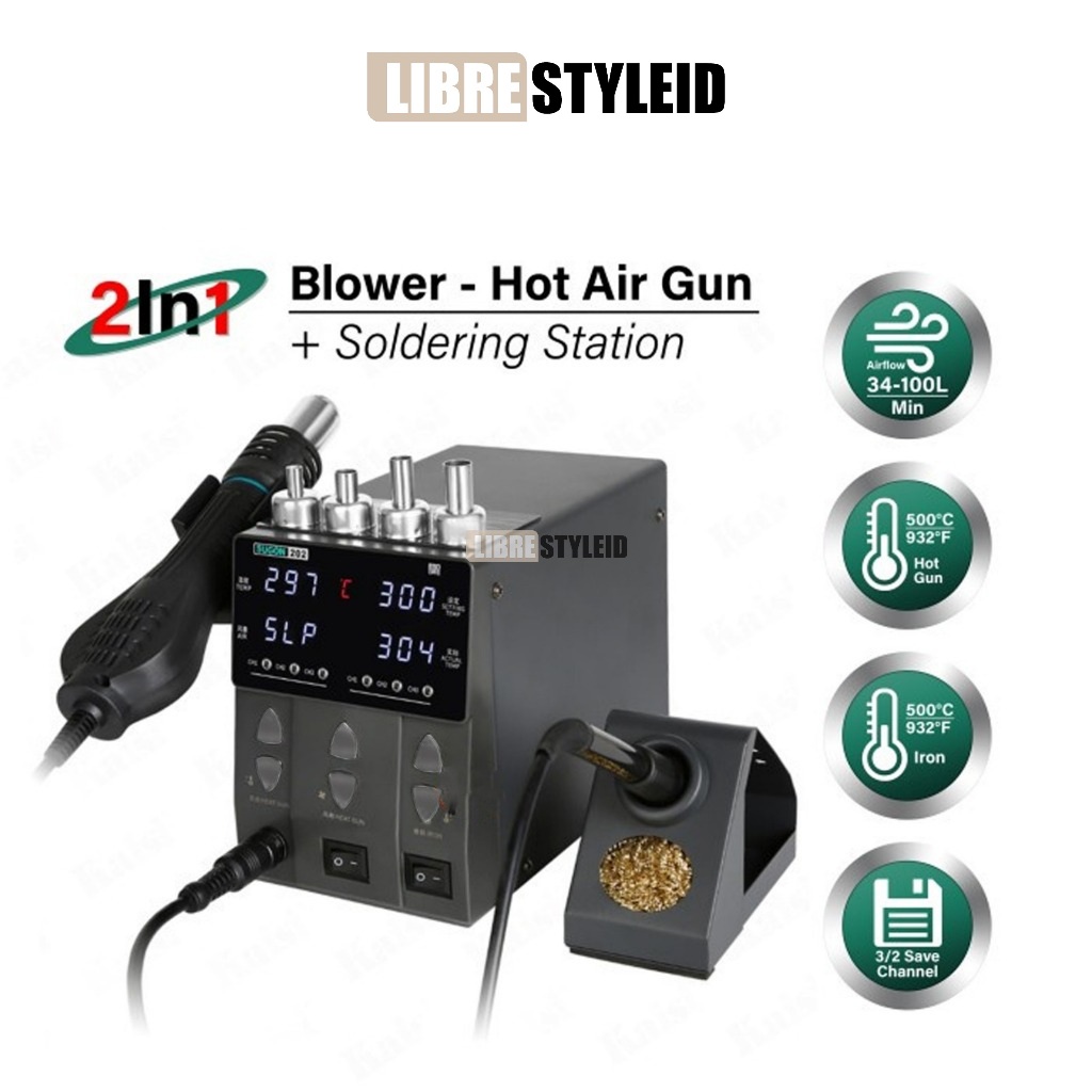 SUGON 202 Blower+Solder - Blower - Solder - Hot Air Blower 2 In 1 Ori