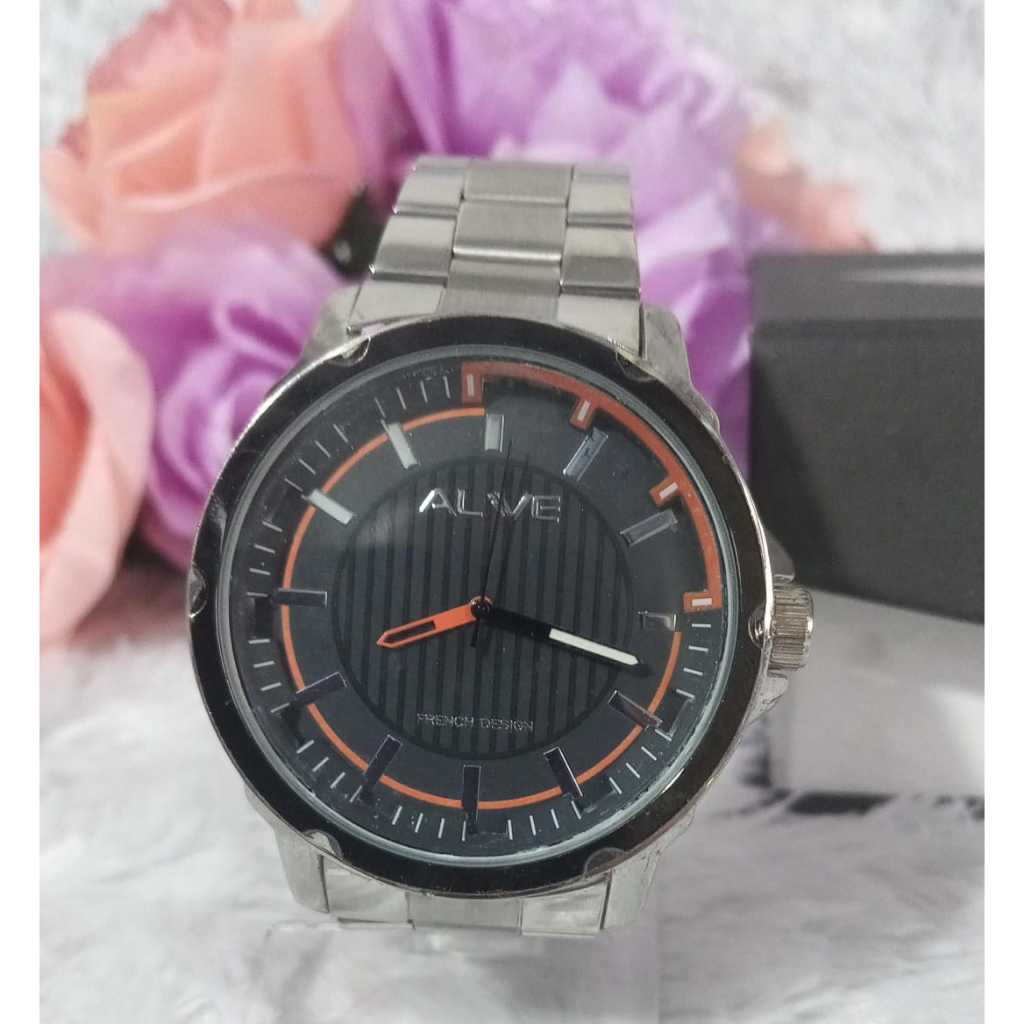 JAM TANGAN PRIA STAINLESS SOPHIE MARTIN  ALIVE  FREE BOX