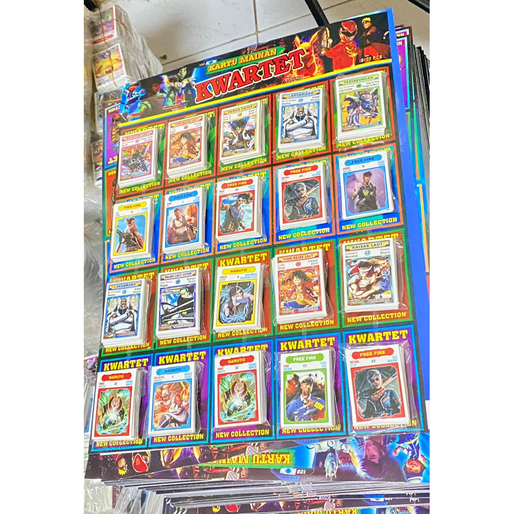 KARTU KWARTET KARTUN ANAK VIRAL