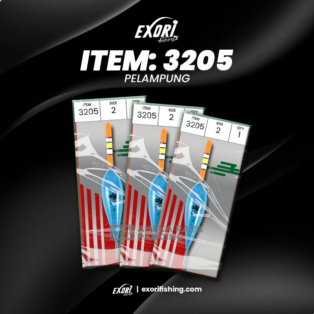 PELAMPUNG EXORI 3205 SIZE 2 | ORIGINAL EXORI | aneka raya pancing