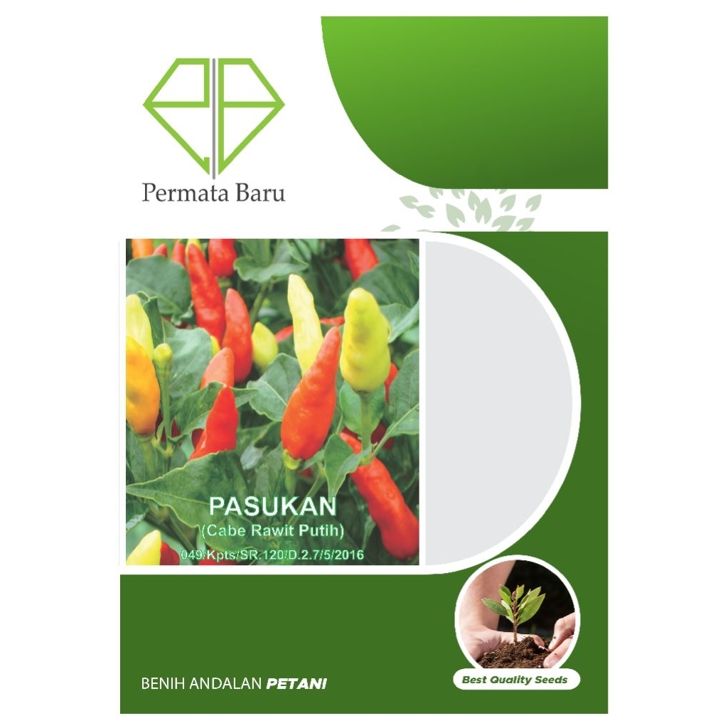 Benih Cabe Rawit Prentul PASUKAN 10 Gram Biji Bibit Cap Permata Baru