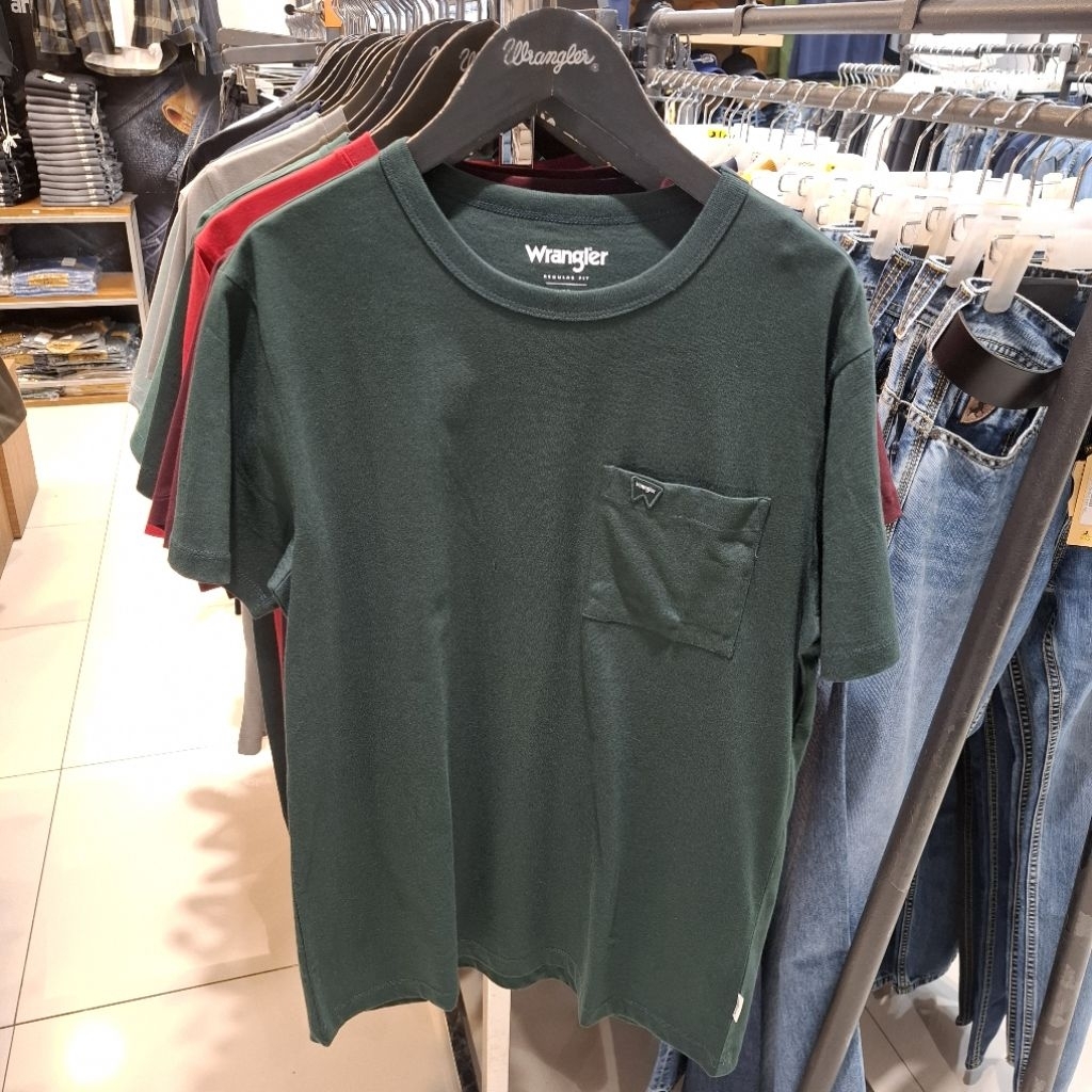 Wrangler Baju Kaos Atasan Pria Dewasa Tshirt Lengan Pendek Original