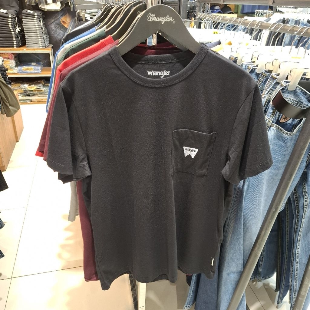 Wrangler Baju Kaos Atasan Pria Dewasa T-shirt Lengan Pendek Original