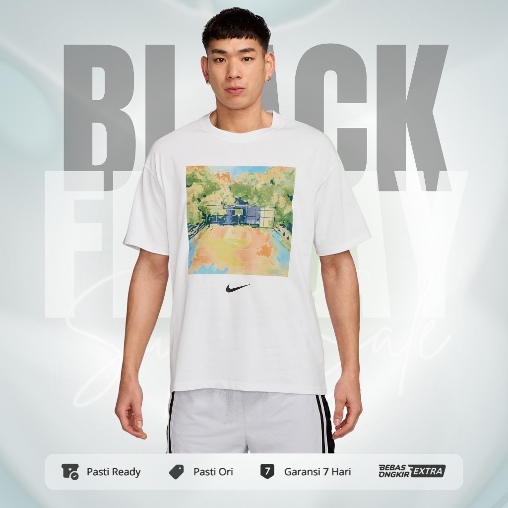 Kaos Nike Sportswear Original Pria MAX90 T-Shirts - White HV1674